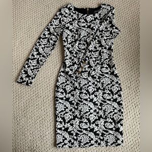 Dynamite Jacquard Patterned Dress